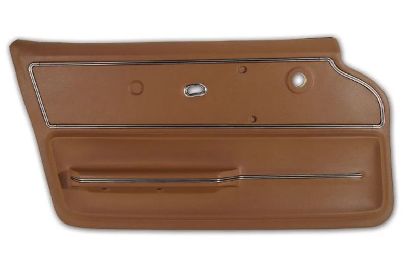 1967 CORVETTE CONVERTIBLE DOOR PANEL WITH TRIM LH SADDLE