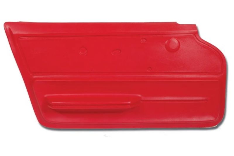 1967 CORVETTE COUPE DOOR PANEL WITH FELT LH RED