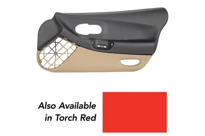 1997-2004 CORVETTE DOOR PANEL RH TORCH RED